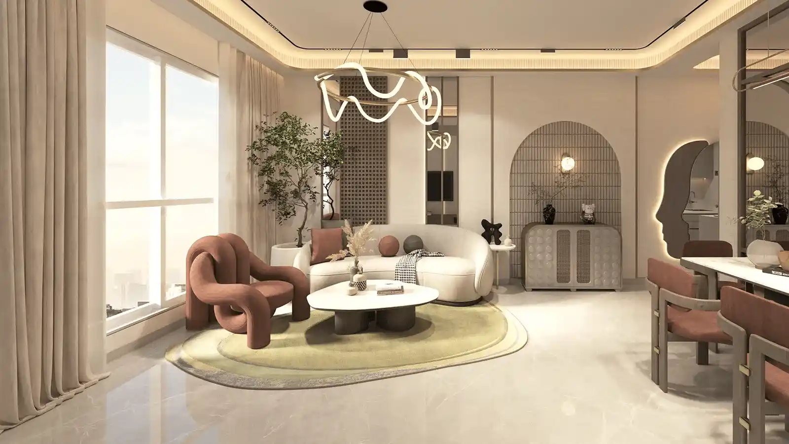 Luxury hotel suite interiors at DivyaSree Koregaon Park Annexe Pune